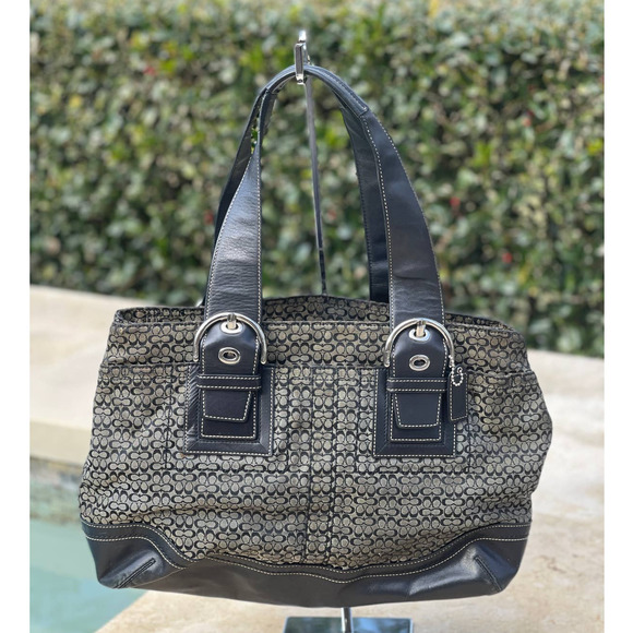 Coach Women's Double Cc Logo Handbag - Picture 1 of 7